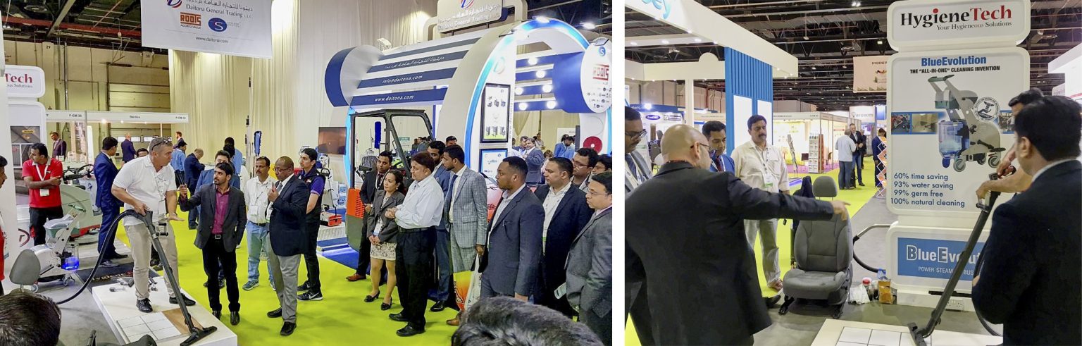 Die Besucher der Middle East Technology Week drängen sich um den Stand der beam GmbH