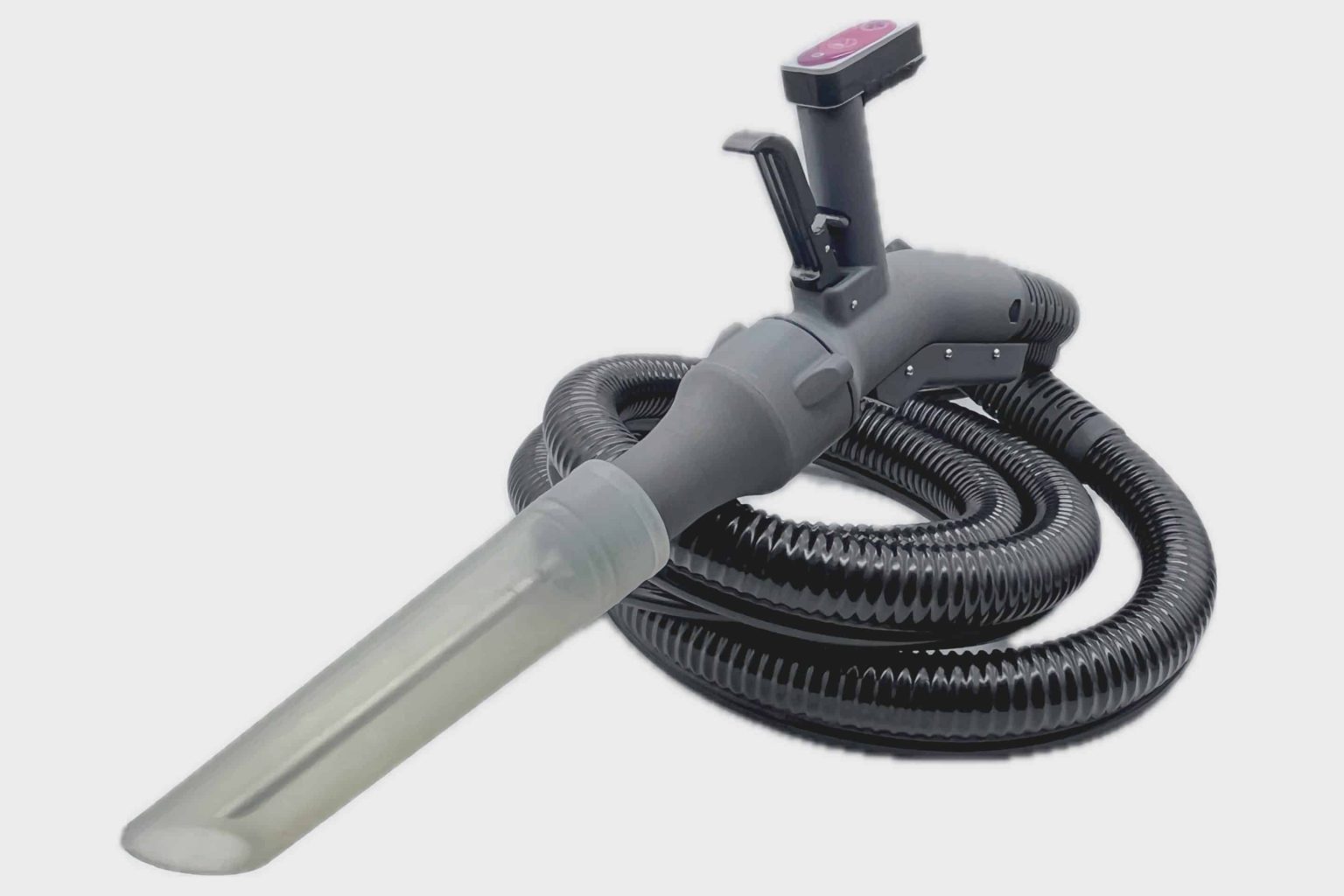 Bei der neuen VacuCircle-Griffeinheit von beam umschließt die Absaugung kreisförmig die Dampfdüse. Foto: beam